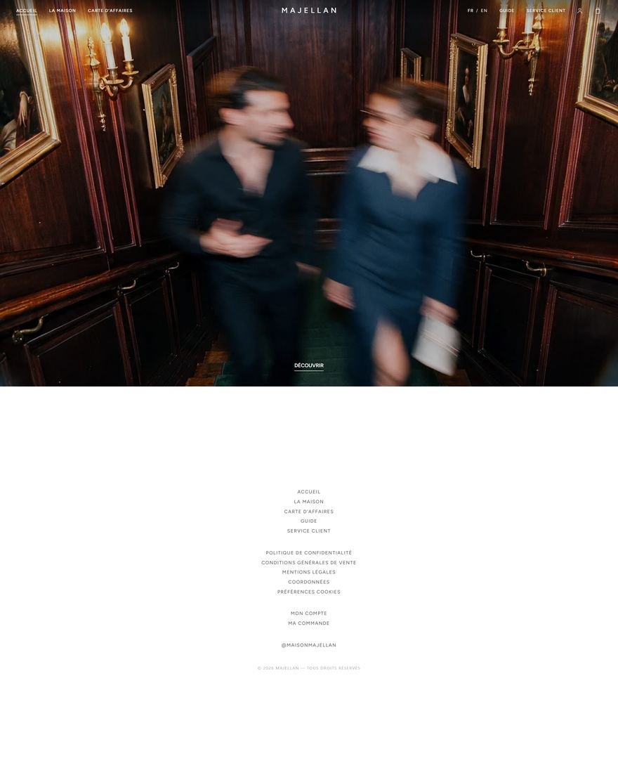 Page d accueil du site Maison Majellan realise par Surtech